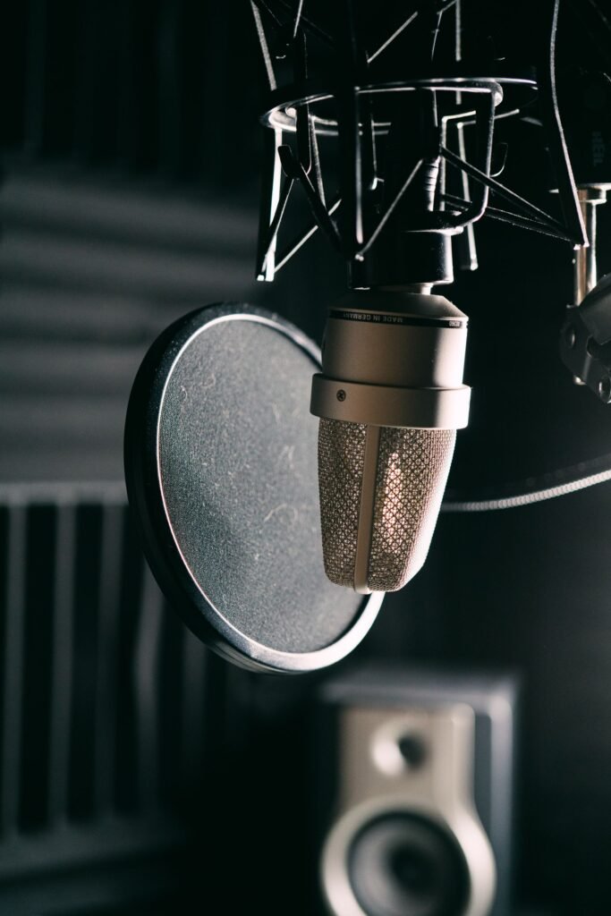 Studio microphone used for recording clear audio