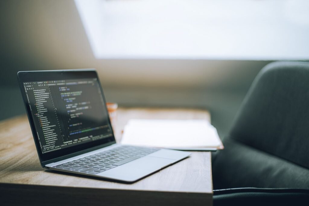 Modern laptop workspace for software integrations